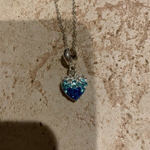 Blue Heart Necklace